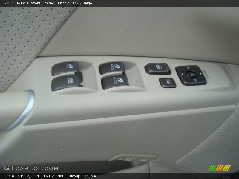 Ebony Black / Beige 2007 Hyundai Azera Limited