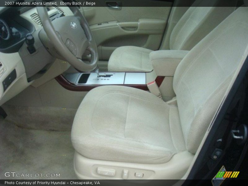 Ebony Black / Beige 2007 Hyundai Azera Limited