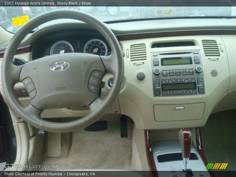 Ebony Black / Beige 2007 Hyundai Azera Limited