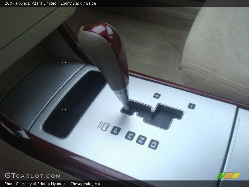 Ebony Black / Beige 2007 Hyundai Azera Limited