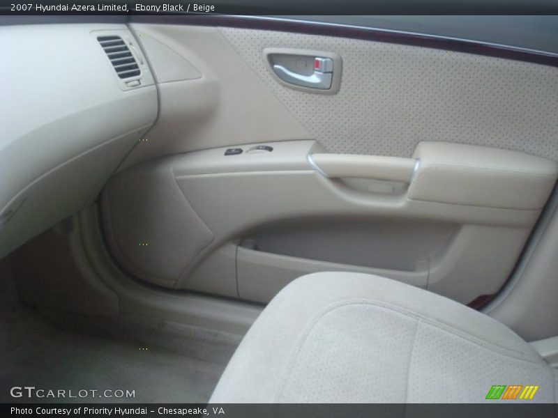 Ebony Black / Beige 2007 Hyundai Azera Limited
