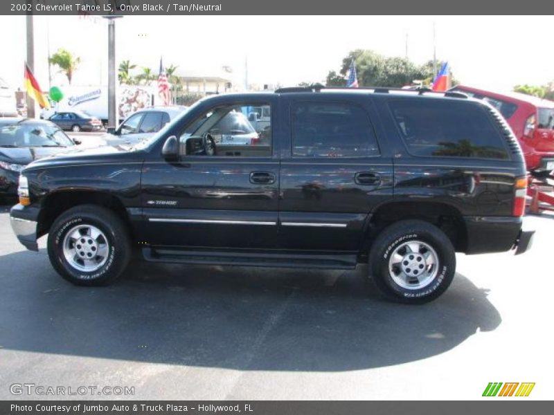 Onyx Black / Tan/Neutral 2002 Chevrolet Tahoe LS