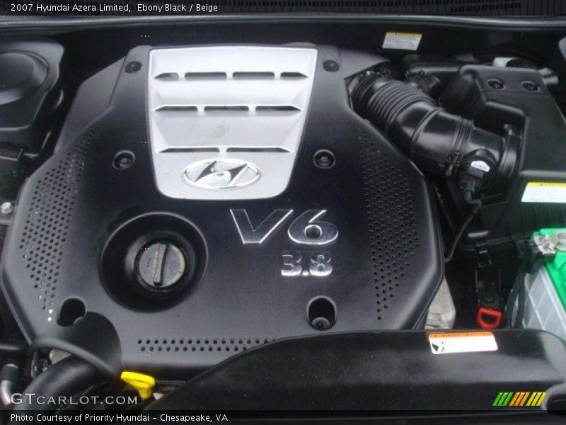 Ebony Black / Beige 2007 Hyundai Azera Limited