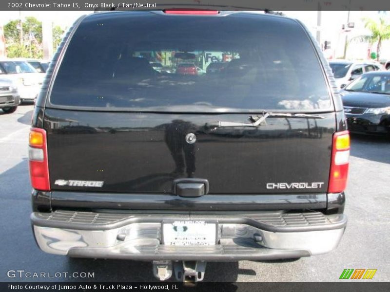Onyx Black / Tan/Neutral 2002 Chevrolet Tahoe LS
