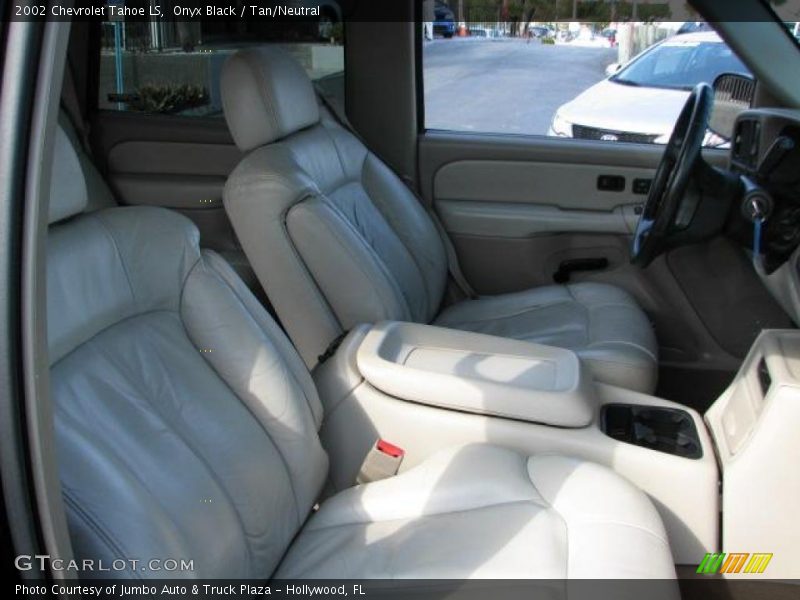 Onyx Black / Tan/Neutral 2002 Chevrolet Tahoe LS