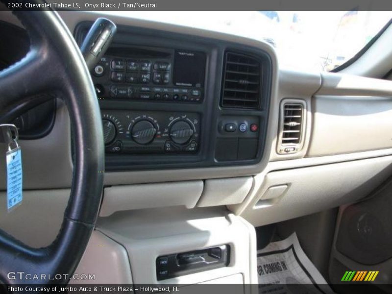 Onyx Black / Tan/Neutral 2002 Chevrolet Tahoe LS