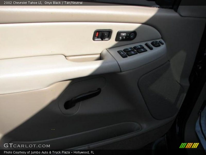 Onyx Black / Tan/Neutral 2002 Chevrolet Tahoe LS