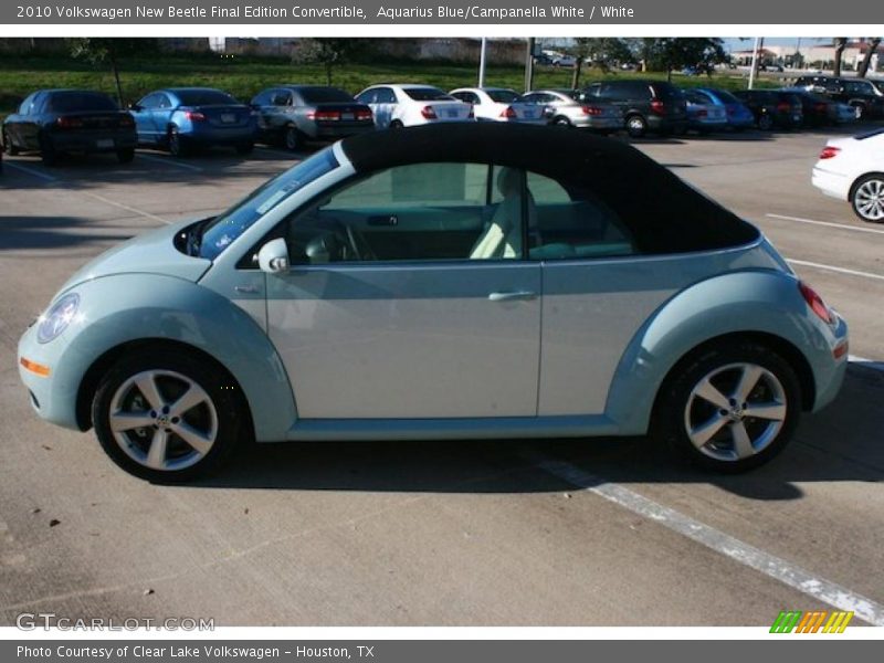 Aquarius Blue/Campanella White / White 2010 Volkswagen New Beetle Final Edition Convertible