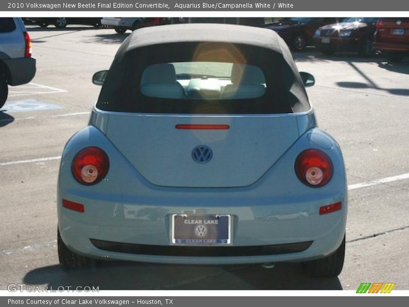 Aquarius Blue/Campanella White / White 2010 Volkswagen New Beetle Final Edition Convertible