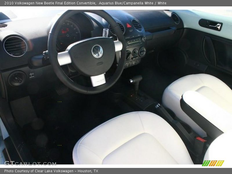 White Interior - 2010 New Beetle Final Edition Convertible 