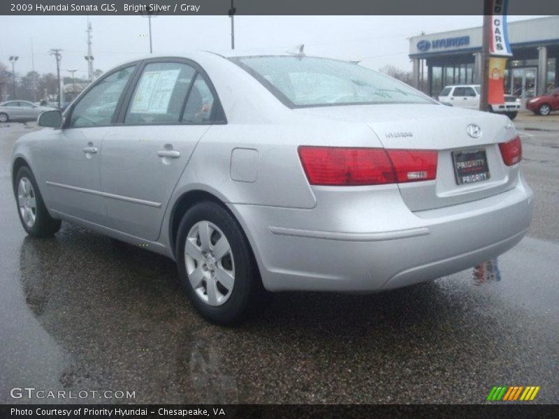 Bright Silver / Gray 2009 Hyundai Sonata GLS