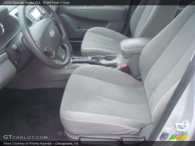 Bright Silver / Gray 2009 Hyundai Sonata GLS