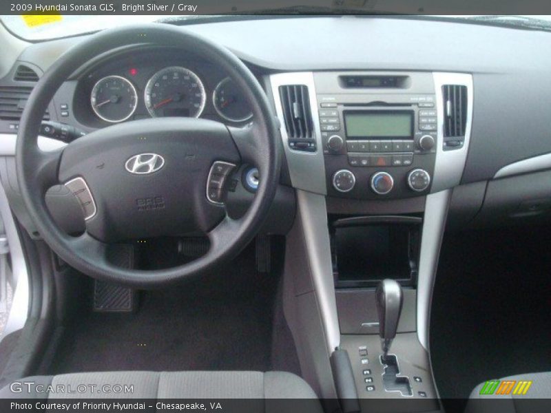 Bright Silver / Gray 2009 Hyundai Sonata GLS