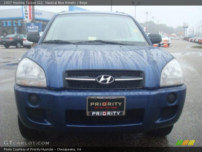 Nautical Blue Metallic / Beige 2007 Hyundai Tucson GLS