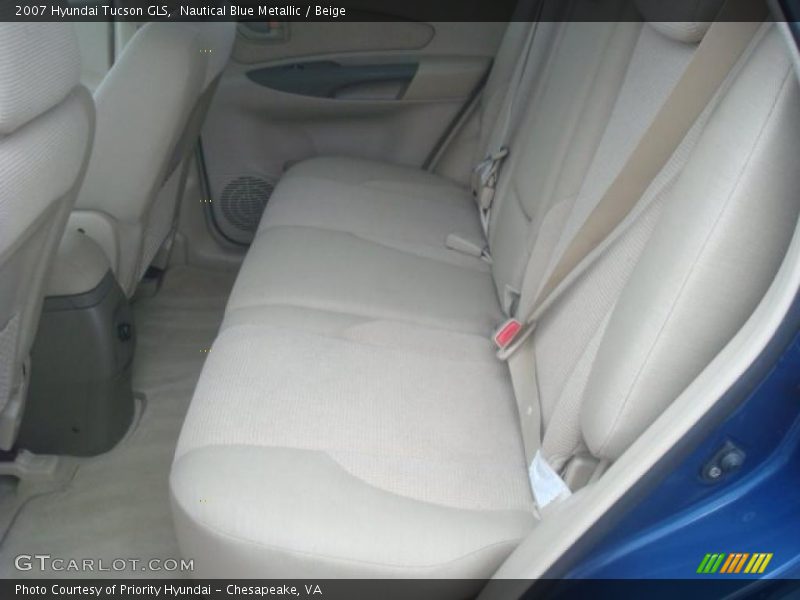 Nautical Blue Metallic / Beige 2007 Hyundai Tucson GLS