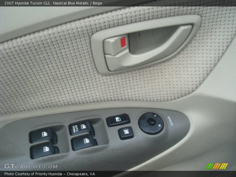 Nautical Blue Metallic / Beige 2007 Hyundai Tucson GLS