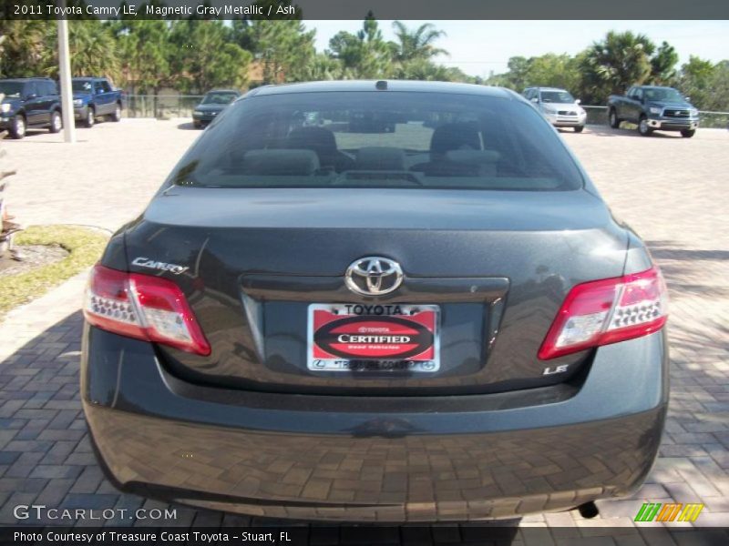 Magnetic Gray Metallic / Ash 2011 Toyota Camry LE