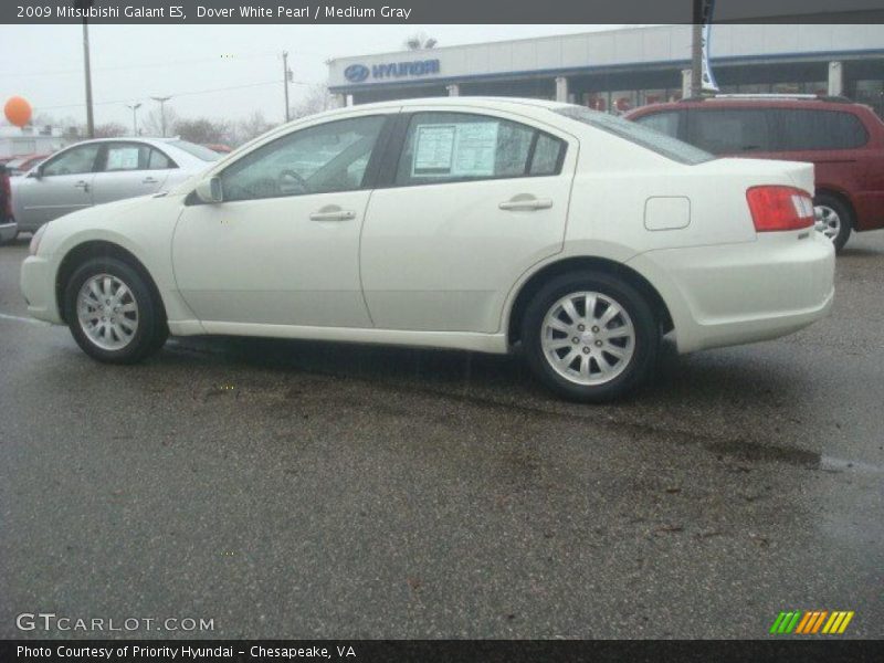 Dover White Pearl / Medium Gray 2009 Mitsubishi Galant ES