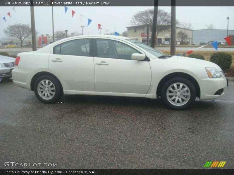Dover White Pearl / Medium Gray 2009 Mitsubishi Galant ES