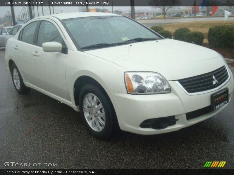 Dover White Pearl / Medium Gray 2009 Mitsubishi Galant ES