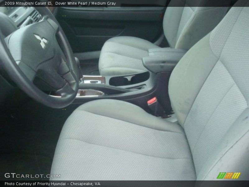 Dover White Pearl / Medium Gray 2009 Mitsubishi Galant ES