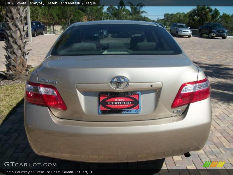 Desert Sand Metallic / Bisque 2009 Toyota Camry SE