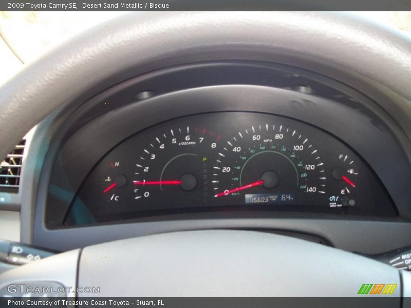 Desert Sand Metallic / Bisque 2009 Toyota Camry SE