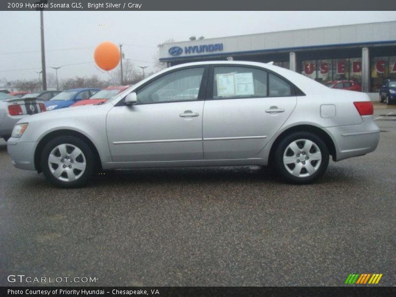 Bright Silver / Gray 2009 Hyundai Sonata GLS
