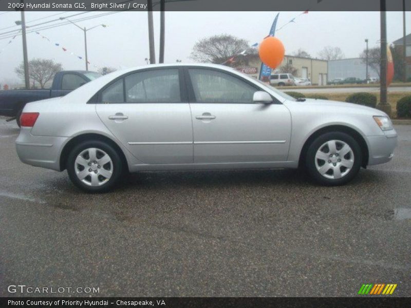 Bright Silver / Gray 2009 Hyundai Sonata GLS