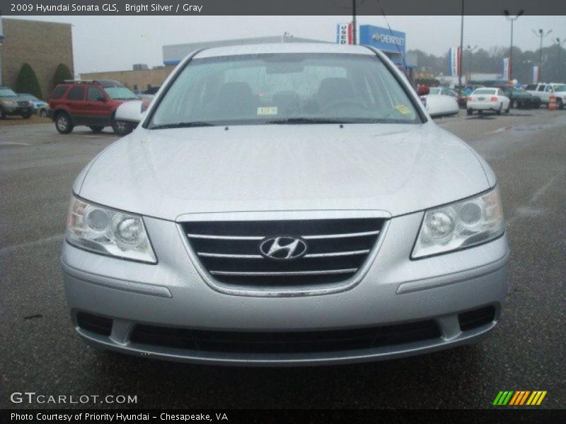 Bright Silver / Gray 2009 Hyundai Sonata GLS