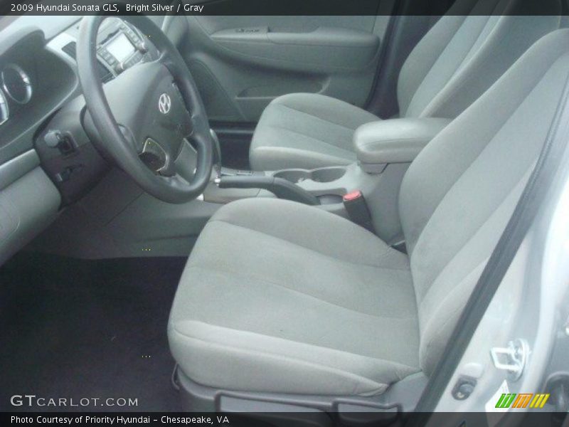 Bright Silver / Gray 2009 Hyundai Sonata GLS