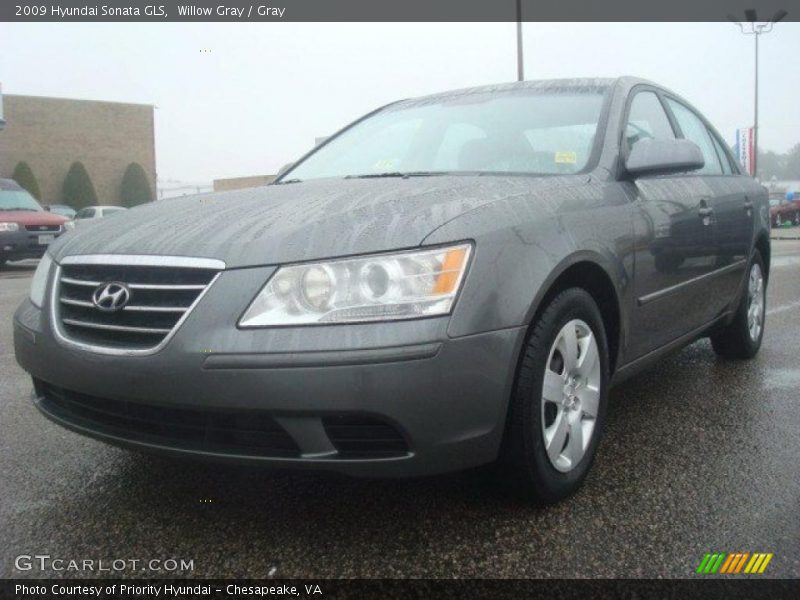 Willow Gray / Gray 2009 Hyundai Sonata GLS