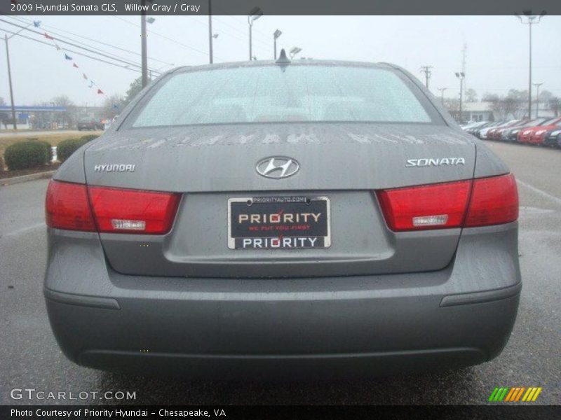 Willow Gray / Gray 2009 Hyundai Sonata GLS