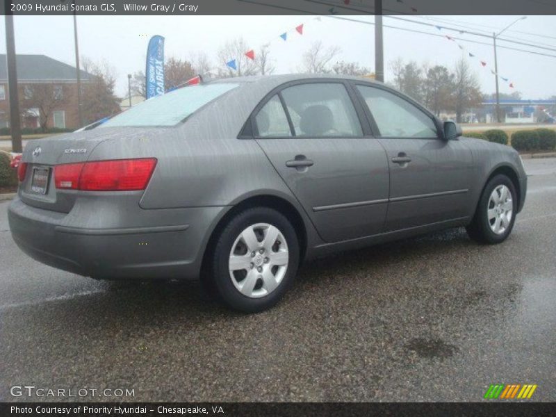 Willow Gray / Gray 2009 Hyundai Sonata GLS
