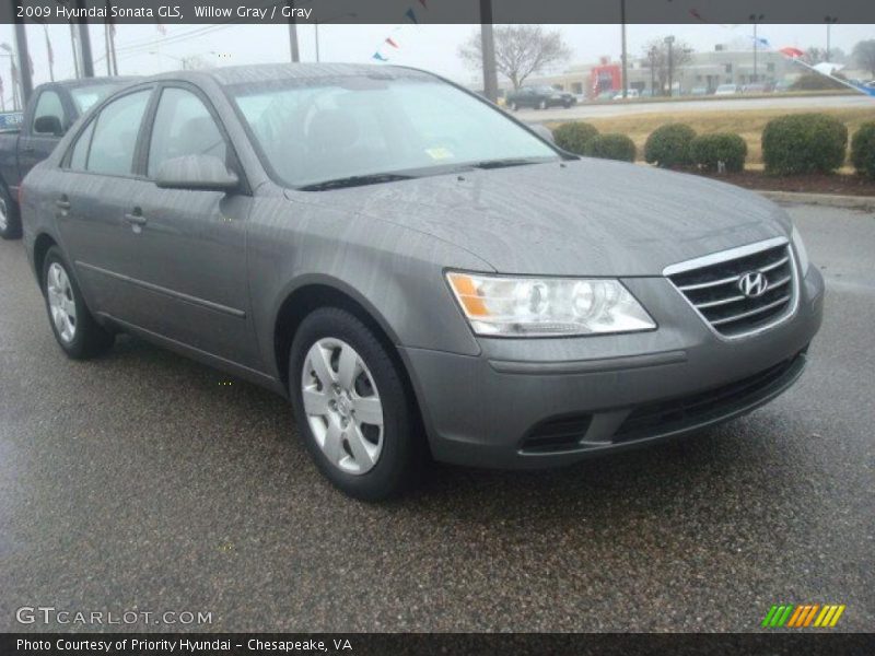 Willow Gray / Gray 2009 Hyundai Sonata GLS