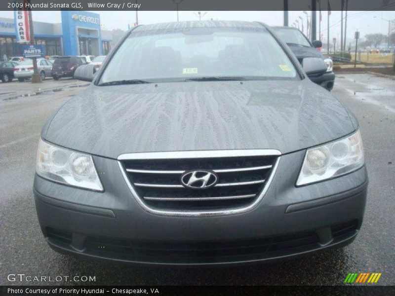 Willow Gray / Gray 2009 Hyundai Sonata GLS