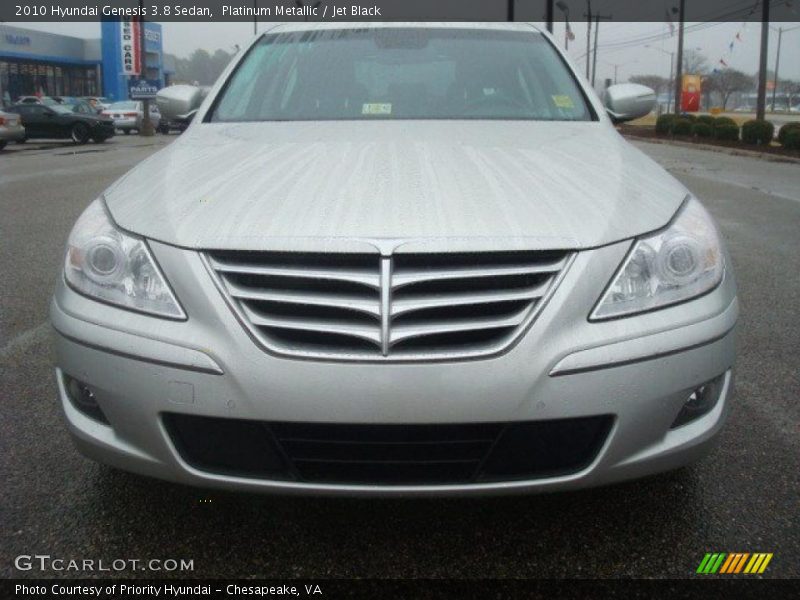 Platinum Metallic / Jet Black 2010 Hyundai Genesis 3.8 Sedan