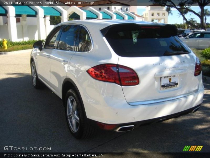 Sand White / Luxor Beige 2011 Porsche Cayenne S Hybrid