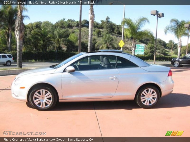 Reflex Silver Metallic / Titan Black 2009 Volkswagen Eos Komfort