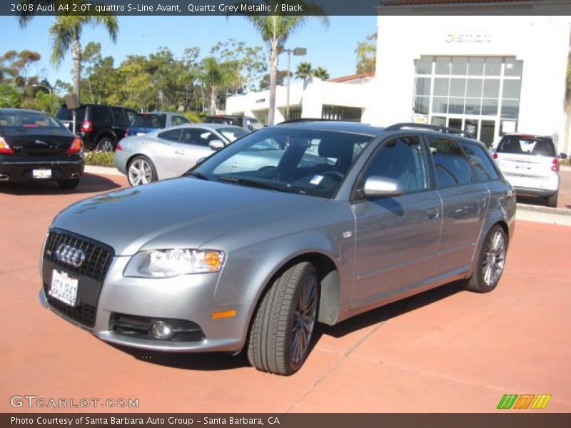 Quartz Grey Metallic / Black 2008 Audi A4 2.0T quattro S-Line Avant