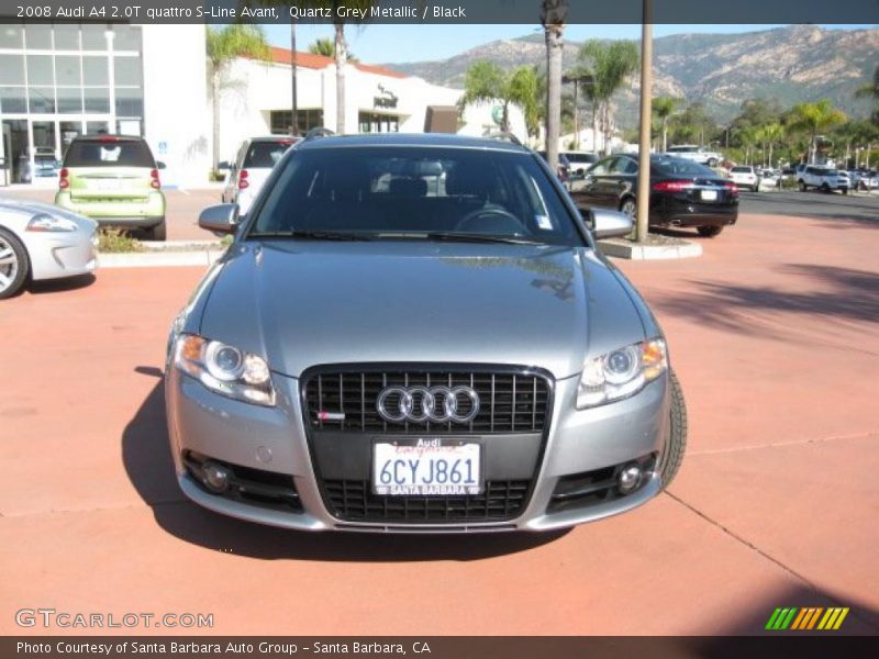 Quartz Grey Metallic / Black 2008 Audi A4 2.0T quattro S-Line Avant