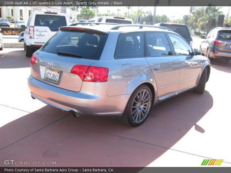 Quartz Grey Metallic / Black 2008 Audi A4 2.0T quattro S-Line Avant