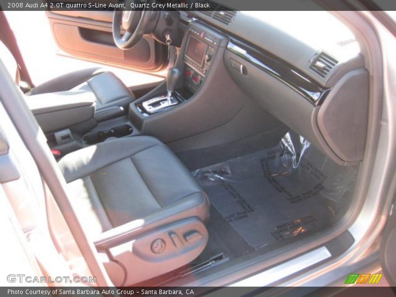 Quartz Grey Metallic / Black 2008 Audi A4 2.0T quattro S-Line Avant