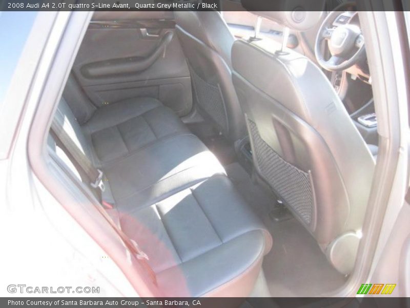 Quartz Grey Metallic / Black 2008 Audi A4 2.0T quattro S-Line Avant