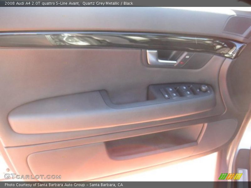 Quartz Grey Metallic / Black 2008 Audi A4 2.0T quattro S-Line Avant