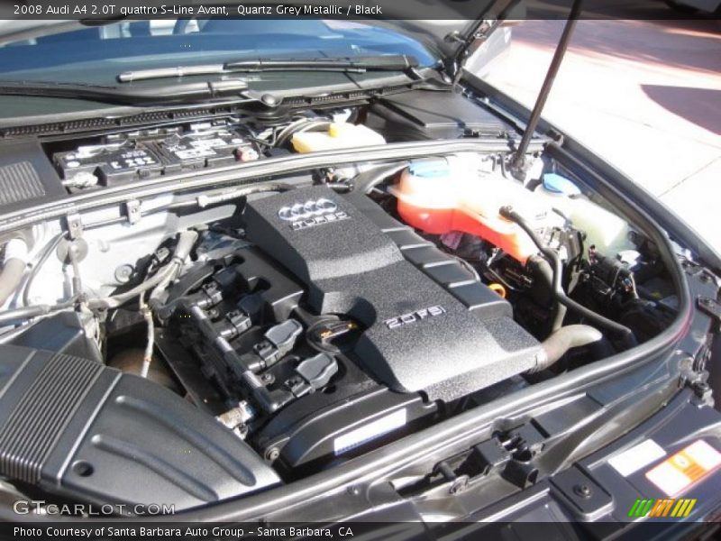 Quartz Grey Metallic / Black 2008 Audi A4 2.0T quattro S-Line Avant