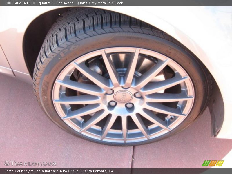 Quartz Grey Metallic / Black 2008 Audi A4 2.0T quattro S-Line Avant