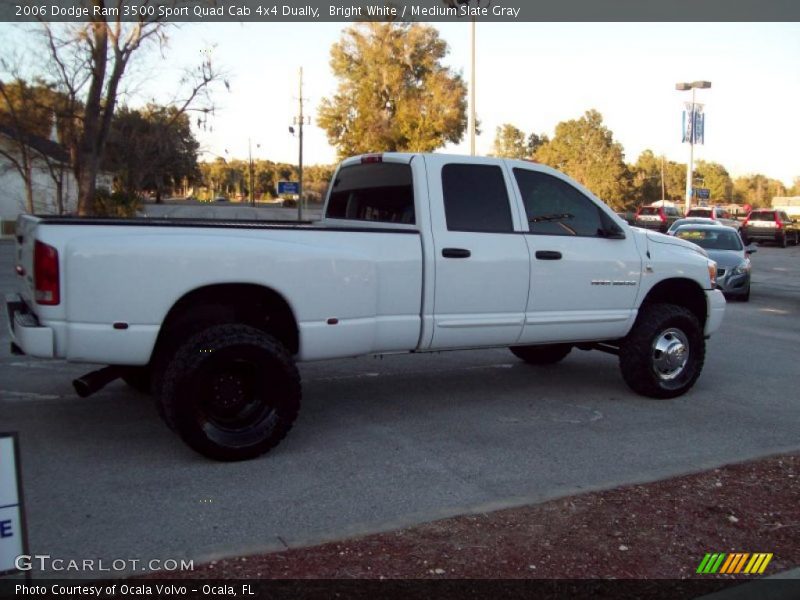 Bright White / Medium Slate Gray 2006 Dodge Ram 3500 Sport Quad Cab 4x4 Dually