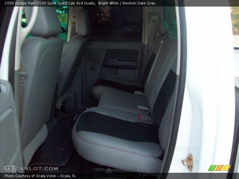 Bright White / Medium Slate Gray 2006 Dodge Ram 3500 Sport Quad Cab 4x4 Dually