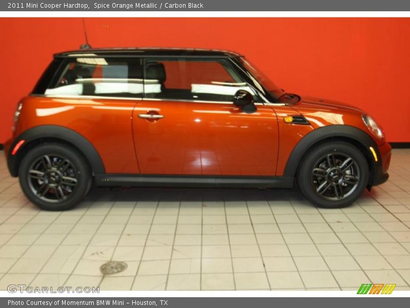 Spice Orange Metallic / Carbon Black 2011 Mini Cooper Hardtop